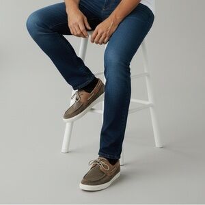 Sperry Top Sider Brown Leather & Corduroy Lace Up Men's Boat Shoes - Size 12